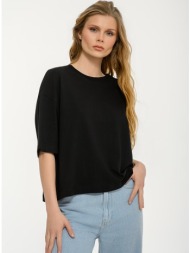 basic κοντομάνικο t-shirt (black)