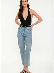 λύκρα halter κροπ τοπ (black)