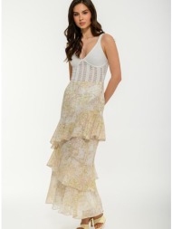 maxi φλοράλ φούστα με ...