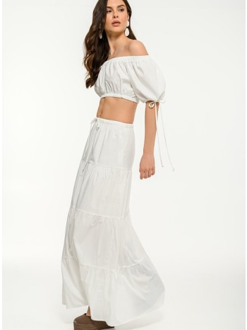 maxi εβαζέ φούστα ποπλίνα (sugar)