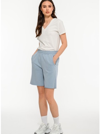 φούτερ βερμούδα με λάστιχο (ciel)