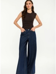 αμάνικο τοπ με σούρες (brown)