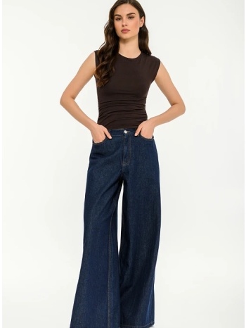 αμάνικο τοπ με σούρες (brown)