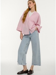 ριγέ ροζ πουκάμισο ποπλίνα (l.pink.pnk)