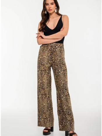 wide leg λεοπάρ παντελόνι (multi)