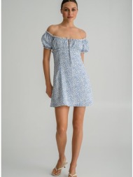 μίνι φλοράλ φόρεμα off shoulder (multi)