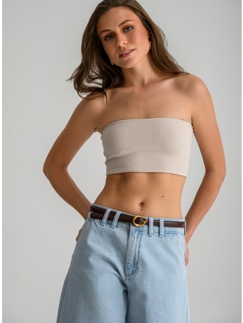 strapless ριπ μπούστο (sand)