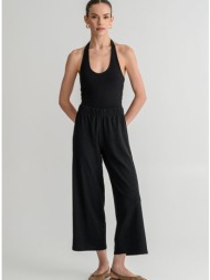 γκοφρέ παντελόνα κιλότ (black)