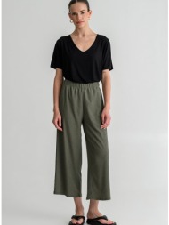 γκοφρέ παντελόνα κιλότ (khaki)