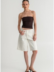 strapless λύκρα τοπ (dark.brown)