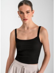 basic αμάνικο ριπ τοπ (black)