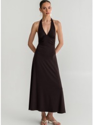 midi halter φόρεμα με ...