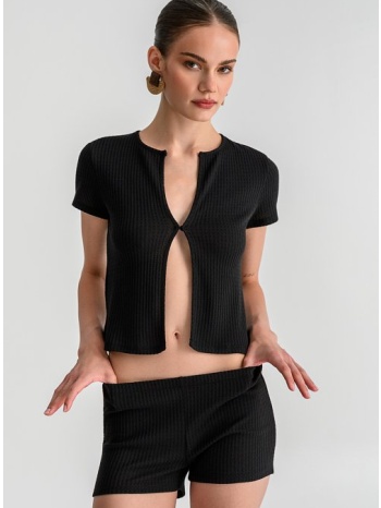 μίνι σορτς με λάστιχο (black)