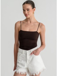 ντένιμ σορτς με ξέφτια (white)