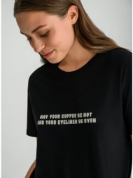 t-shirt με τύπωμα (black)