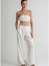 wide leg παντελόνι με πιέτες (sugar)