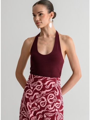 τοπ με halter λαιμόκοψη (berry)