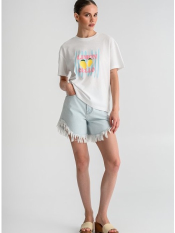 t-shirt με τύπωμα (white)