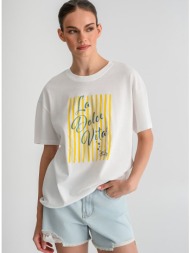 t-shirt με τύπωμα (white)