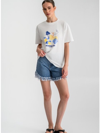 t-shirt με τύπωμα (white)