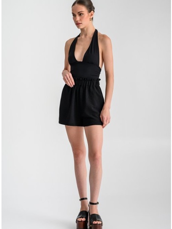ψηλόμεσο σορτς με λάστιχο (black)