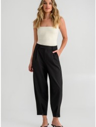 carrot παντελόνι με πιέτες (black)