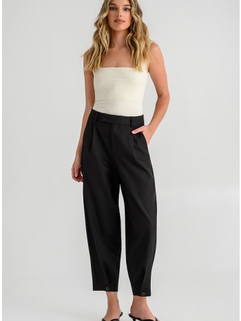 carrot παντελόνι με πιέτες (black)