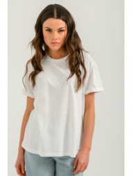 t-shirt με κεντημένο σχέδιο (white)