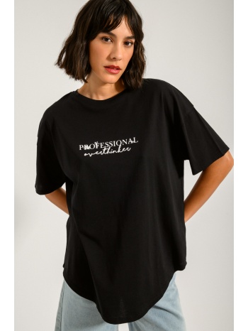 oversized t-shirt με τύπωμα (black) σε προσφορά