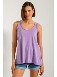 μπλούζα με στρογγυλή λαιμόκοψη (lilac)