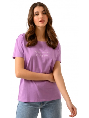 t-shirt με τύπωμα (lilac) σε προσφορά