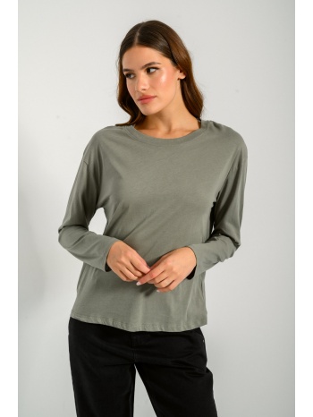 μπλούζα με στρογγυλή λαιμόκοψη (khaki) σε προσφορά