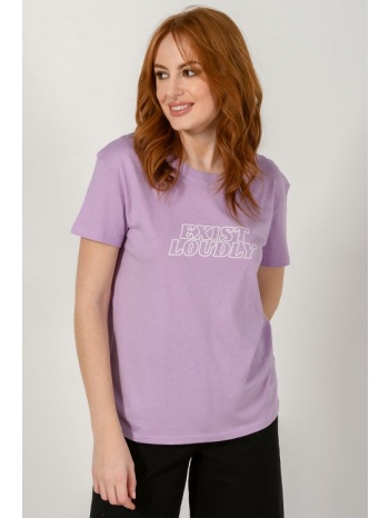 t-shirt με τύπωμα (lilac)