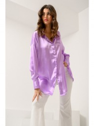 πουκάμισο τύπου σατέν (lilac)