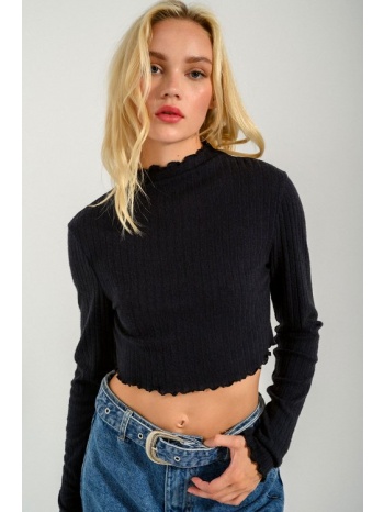 ριπ κροπ τοπ με βολάν (marine) σε προσφορά