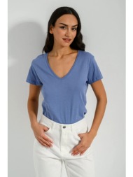 basic t-shirt με v ...