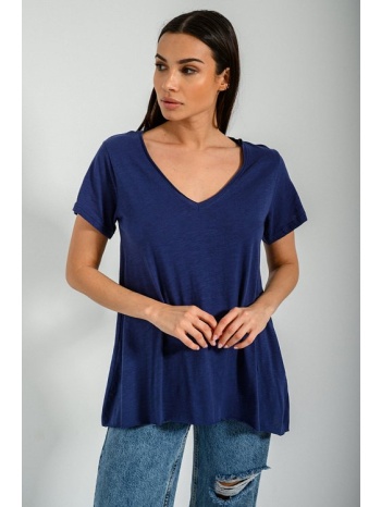 μπλούζα με ασύμμετρο τελείωμα (marine) σε προσφορά