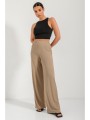 ριπ wide leg παντελόνα (d.beige)