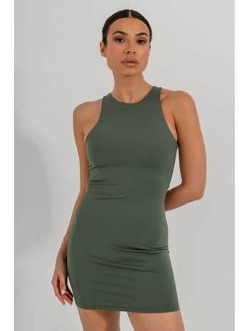 μίνι λύκρα φόρεμα (khaki) σε προσφορά