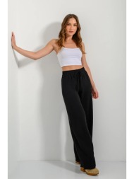 wide leg παντελόνα (black)