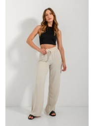 wide leg παντελόνα (sand)