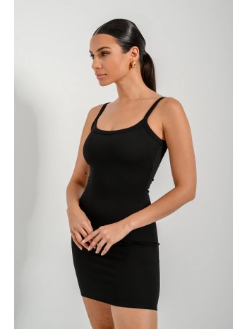 μίνι ριπ φόρεμα με τιράντες (black) σε προσφορά