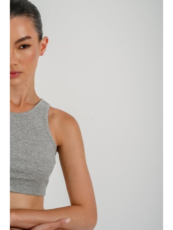 ριπ halter κροπ τοπ (gray marl) σε προσφορά