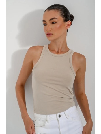 τοπ με halter λαιμόκοψη (beige)