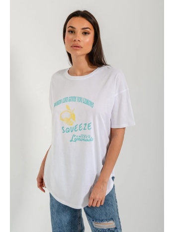 oversized t-shirt με τύπωμα (white) σε προσφορά