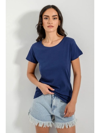 basic t-shirt με στρογγυλή λαιμόκοψη (navy) σε προσφορά