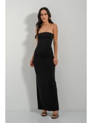 maxi λύκρα strapless φόρεμα (black)
