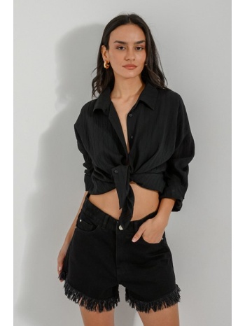 ριγέ πουκάμισο με γιακά (black) σε προσφορά