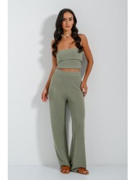 wide leg παντελόνα (light khaki)