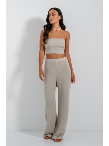 wide leg παντελόνα (stone) σε προσφορά